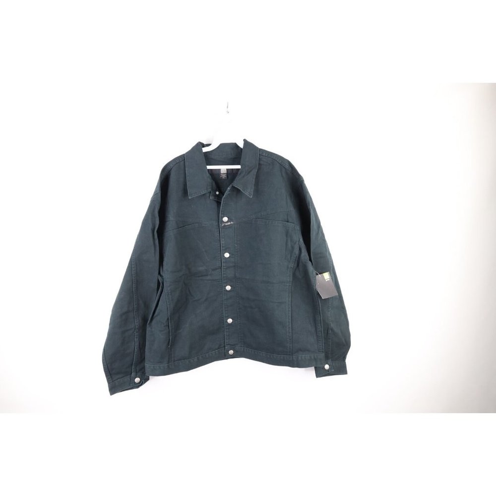 NOS Vtg 90s Marithe Francois Girbaud Mens 2XL Spell Out Denim Trucker Jacket